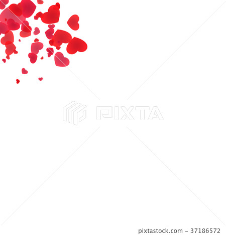 Red heart corner design Red heart corner design 37186572