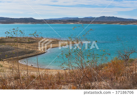 La Pedrera Reservoir in Orihuela. Spain La Pedrera Reservoir in Orihuela. Spain 37186706