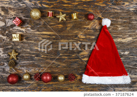 Christmas card with toys Christmas card with toys 37187624