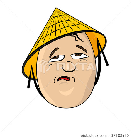 Cartoon Egg Face Character 37188510