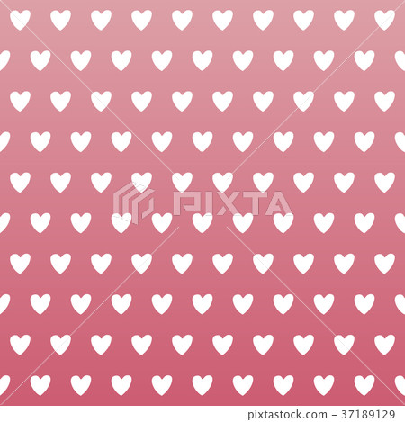 Pink Heart Seamless Vector Pattern 37189129