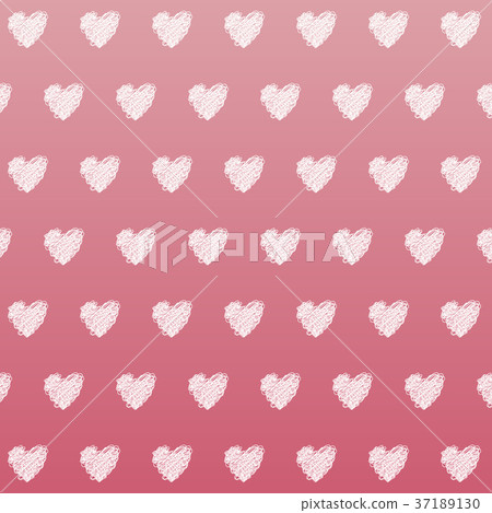 Pink Heart Seamless Vector Pattern 37189130