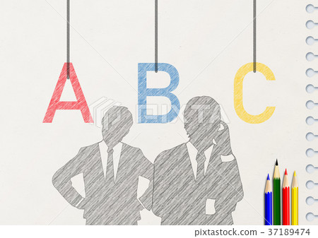 認為是在筆記中畫的ABC的文字的人 認為是在筆記中畫的ABC的文字的人 37189474