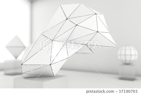 Abstract grayscale geometric shapes background - Stock Illustration ...