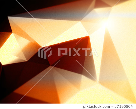 Orange Geometric polygonal triangular background Orange Geometric polygonal triangular background 37190804
