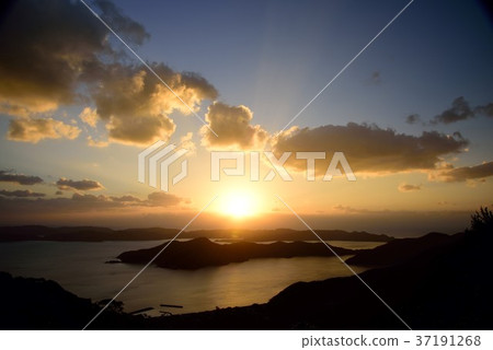 Tatsumi bay 305 in the morning seen from Amami's ten scenic spots Tatsumi bay 305 in the morning seen from Amami's ten scenic spots 37191268