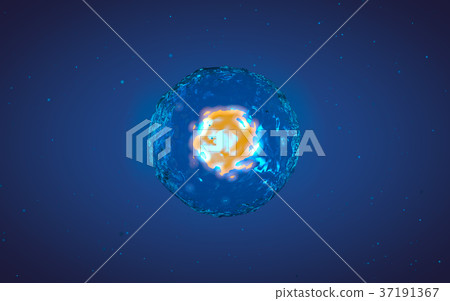 Cell in mitosis or multiplication 37191367