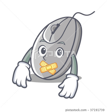 Silent mouse mascot cartoon style Silent mouse mascot cartoon style 37191739