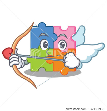 Cupid puzzle character cartoon style Cupid puzzle character cartoon style 37191933