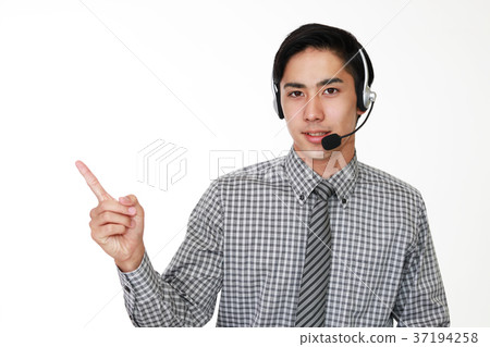 A smiling operator to instruct A smiling operator to instruct 37194258