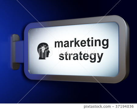 Advertising concept: Marketing Strategy and Head 37194836