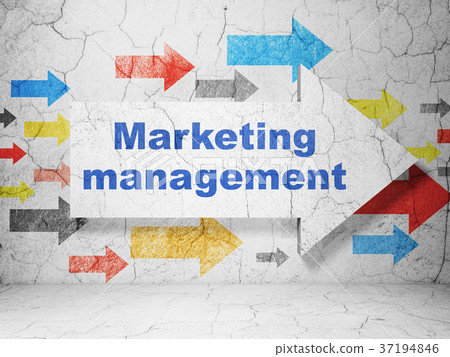 Marketing concept: arrow with Marketing Management 37194846