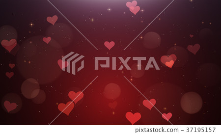 Romantic background of Red hearts 37195157
