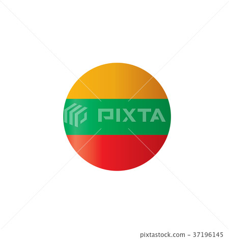 Lithuania flag, vector illustration 37196145