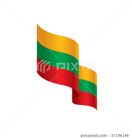 Lithuania flag, vector illustration Lithuania flag, vector illustration 37196146