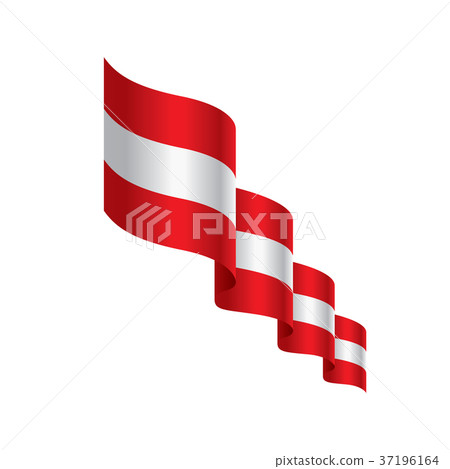 Austria flag, vector illustration 37196164