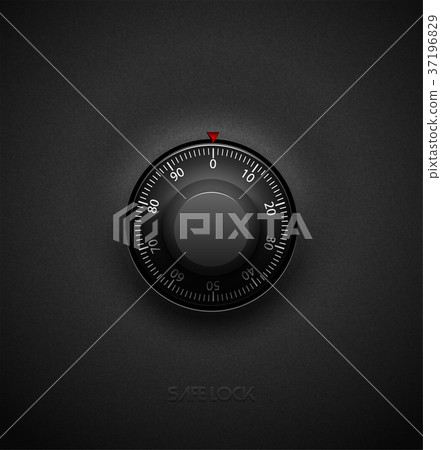 Realistic combination safe lock volume element Realistic combination safe lock volume element 37196829