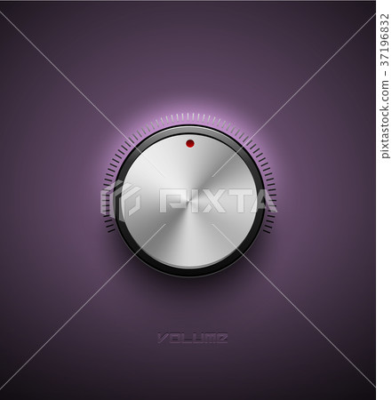 Volume button, sound control icon, music knob Volume button, sound control icon, music knob 37196832