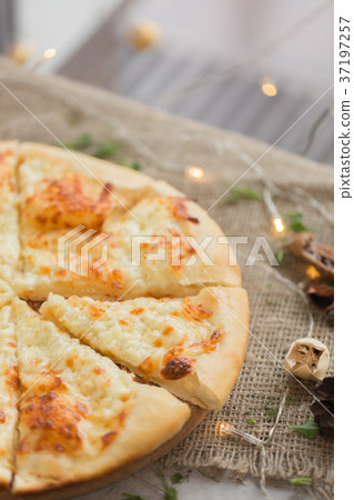 Khachapuri - traditional Georgian bread. Homemade Khachapuri - traditional Georgian bread. Homemade 37197257