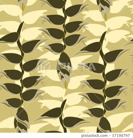 Floral leaves pattern. Nature Leaf tile background 37198797