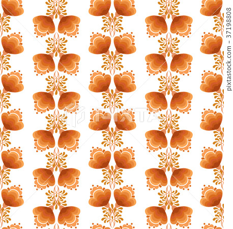 Flower seamless pattern. Abstract floral ornament 37198808