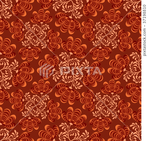 Flower seamless pattern. Abstract floral ornament Flower seamless pattern. Abstract floral ornament 37198810