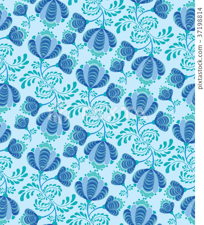 Flower seamless pattern. Abstract floral ornament - Stock Illustration ...