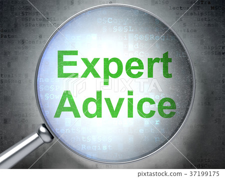Law concept: Expert Advice with optical glass Law concept: Expert Advice with optical glass 37199175