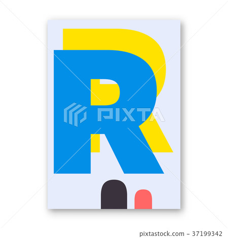 Letter R poster - Stock Illustration [37199342] - PIXTA