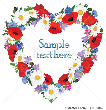 Floral background. Flower bouquet greeting card 37199862