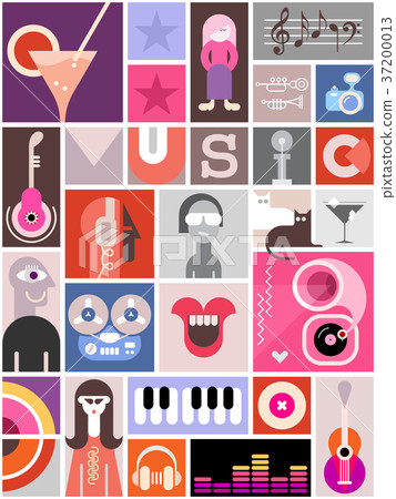 Music Collage Design Music Collage Design 37200013