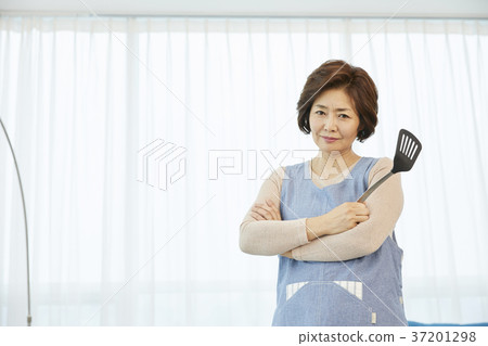 中年，母親，家庭主婦，生活，韓國人 37201298