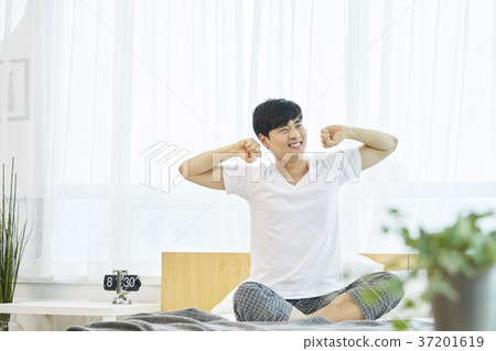 Young man, life, housing, Korean 37201619