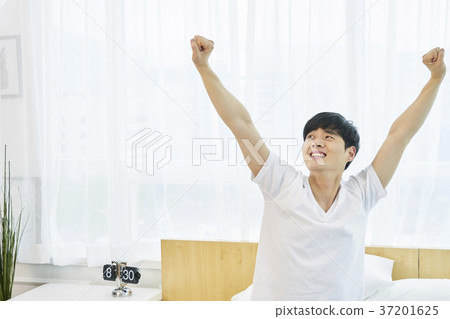 Young man, life, housing, Korean 37201625