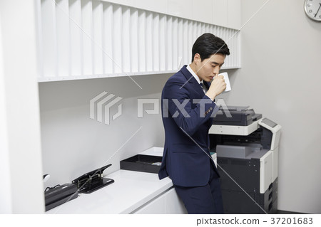 商人，辦公室，韓國人 37201683