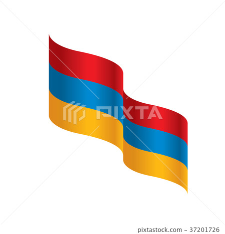 Armenia flag, vector illustration 37201726