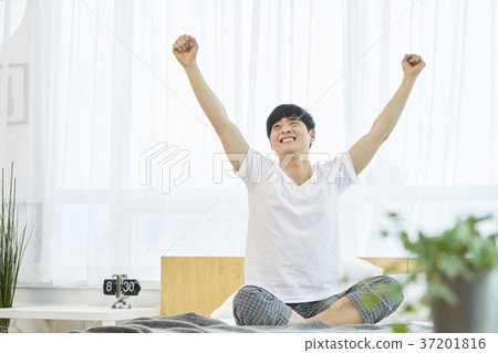 Young man, life, housing, Korean 37201816