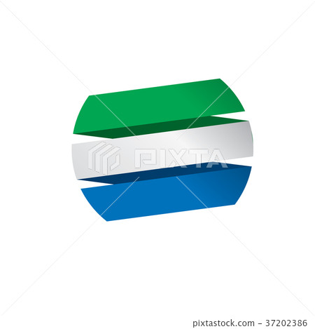 Sierra Leone flag, vector illustration Sierra Leone flag, vector illustration 37202386