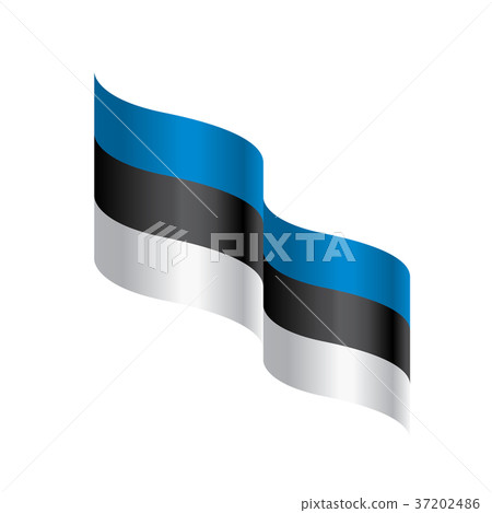 Estonia flag, vector illustration 37202486