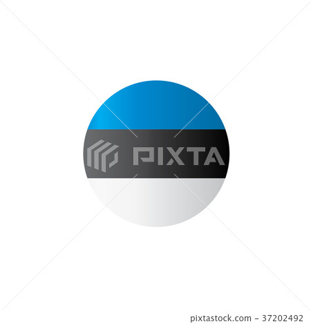 Estonia flag, vector illustration 37202492