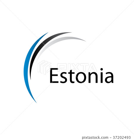 Estonia flag, vector illustration 37202493