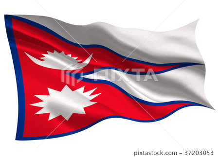 Nepal flag flag icon 37203053