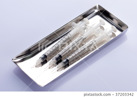 RF photo - medical object Isolated shot in studio.medicine, drug, remedy, syringe, stethoscope 072 37203342