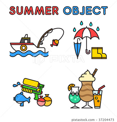 Set of Summer object 030 37204473