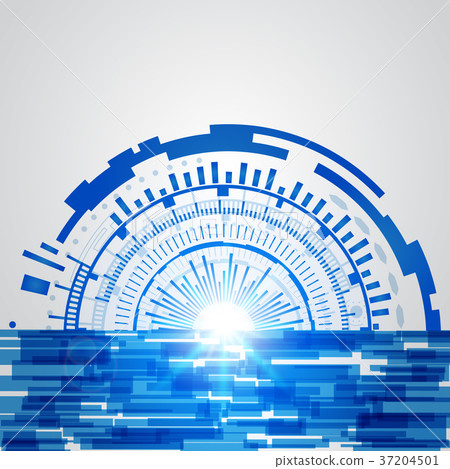 Abstract blue technology new future concept - Stock Illustration ...