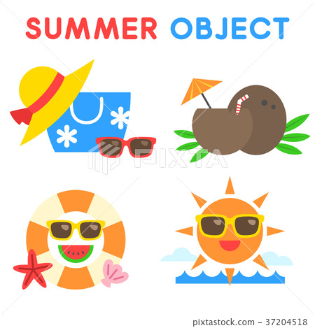 Set of Summer object 015 Set of Summer object 015 37204518
