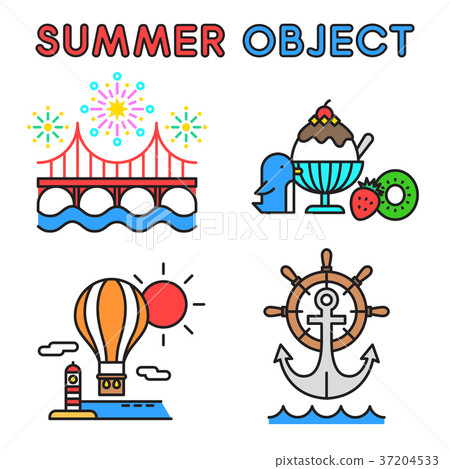 Set of Summer object 026 37204533