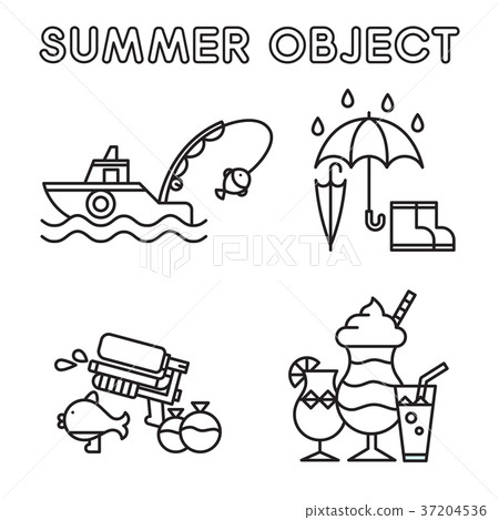 Set of Summer object 029 Set of Summer object 029 37204536