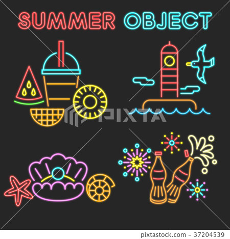 Set of Summer object 024 Set of Summer object 024 37204539