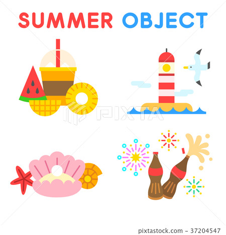 Set of Summer object 023 37204547